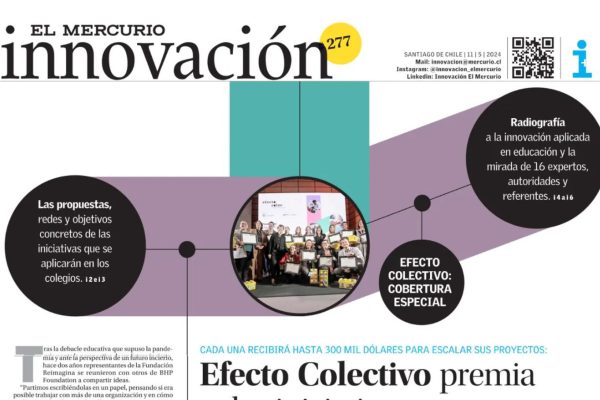 Efecto Colectivo premia ocho iniciativas que apuestan por la innovación educativa alrededor de todo Chile